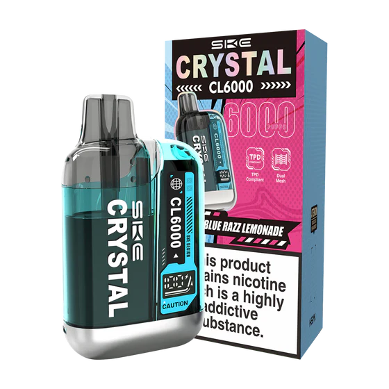 Blue Razz Flavoured SKE Crystal CL6000 in Pink Colour
