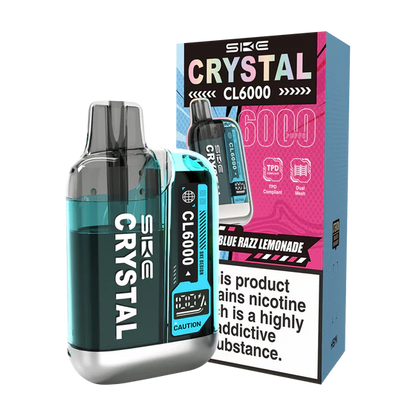 Blue Razz Flavoured SKE Crystal CL6000 in Pink Colour