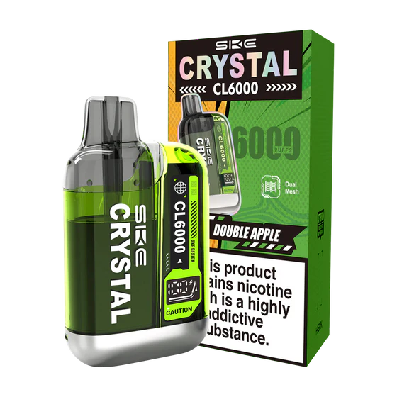 Double Apple Flavoured SKE Crystal CL6000 in Green Colour