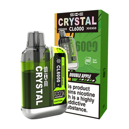 Double Apple Flavoured SKE Crystal CL6000 in Green Colour