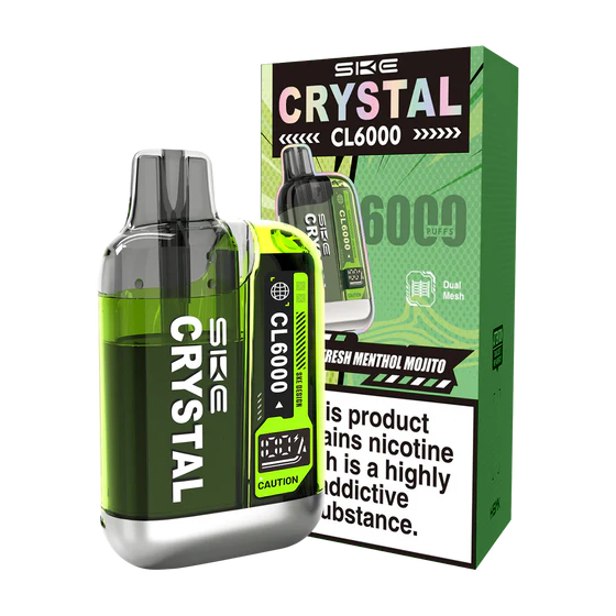 Fresh Menthol Mojito SKE Crystal CL6000 in Green Colour