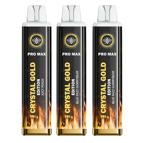 Crystal Pro Max Gold Edition 4500 Puffs Disposable Vape Box of 10