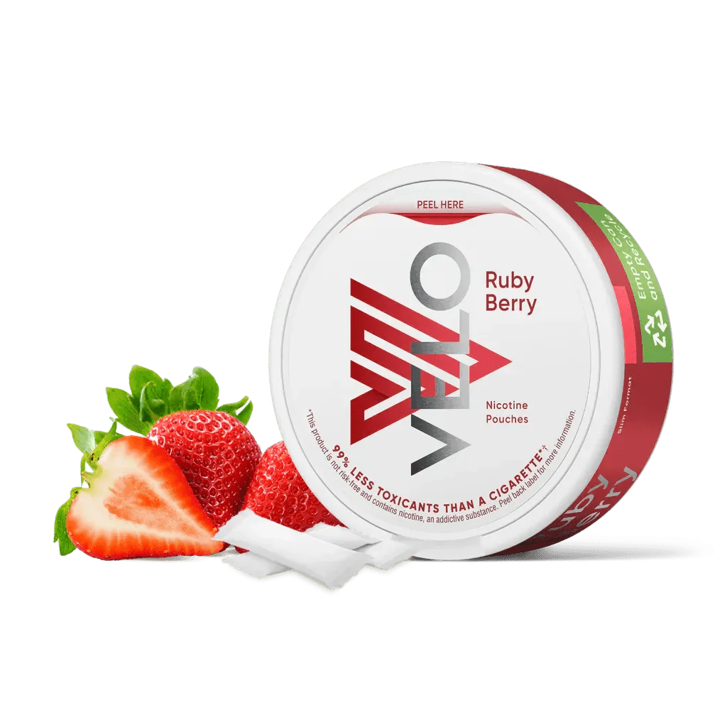 Ruby Berry flavoured VELO Nicotine Pouches