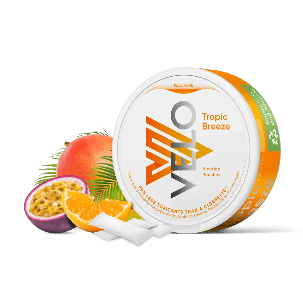 Tropic Breeze flavoured VELO Nicotine Pouches