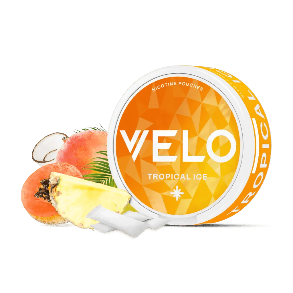 Tropical Ice flavoured VELO Nicotine Pouches