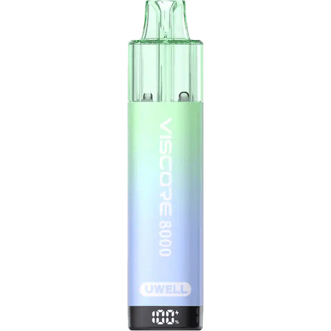 Blueberry Sour Raspberry flavoured VisCore 8000 Uwell in Greenish Blue Colour