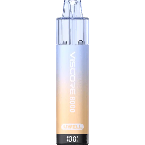 Cherry Ice flavoured VisCore 8000 Uwell in Bluish Yellow Colour