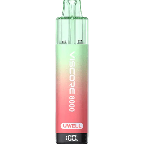 Watermelon Ice flavoured VisCore 8000 Uwell in Greenish Red Colour