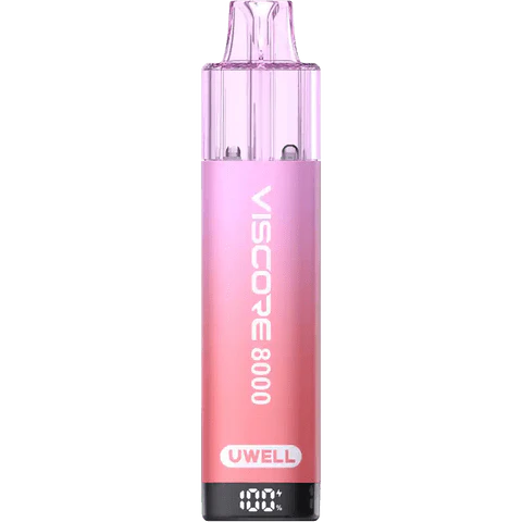 Watermelon Strawberry flavoured VisCore 8000 Uwell in Pinkish Red Colour