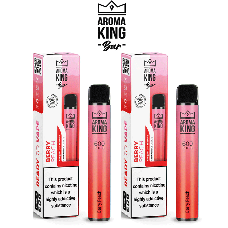 Aroma King Berry Peach 10 x Disposable Vape Multipack