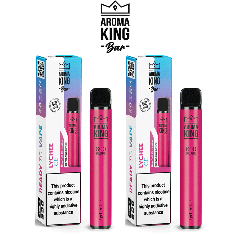 Aroma King Lychee Ice 10 x Disposable Vape Multipack