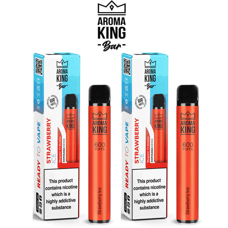 Aroma King Strawberry Ice 10 x Disposable Vape Multipack
