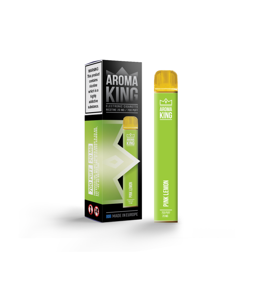 Pink Lemon Aroma King QBar 700 Disposable Vape Kit