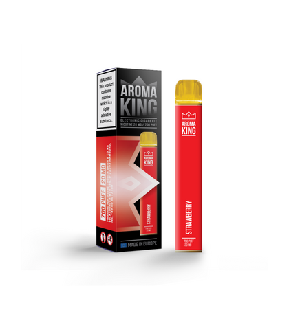 Strawberry Aroma King QBar 700 Disposable Vape Kit