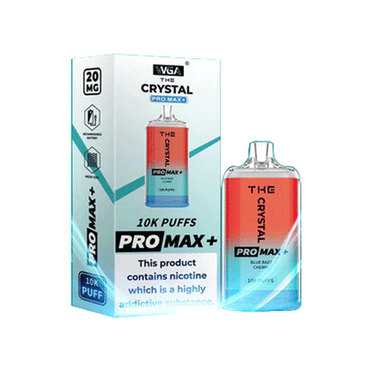 The Crystal Pro Max Plus 10000 Disposable Vape Pod 20MG 10x Multipack
