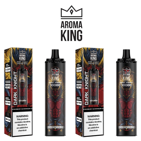 Strawberry Watermelon Ice Aroma King Dark Knight 10K Disposable 10 x Vape Device Multipack