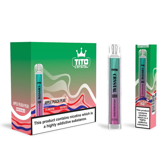 Tito Crystal Bar 600 Disposable Vape Pod 10x Multipack – 20MG