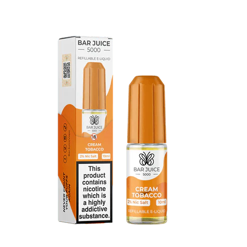 Bar Juice 5000 10ml Nic Salt E-Liquid - Eliquid Base-Cream Tobacco