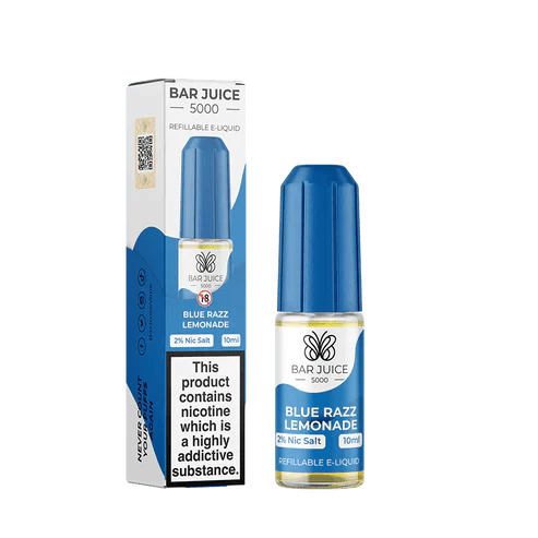 Bar Juice 5000 10ml Nic Salt E-Liquid - Eliquid Base-Blue Razz Lemonade