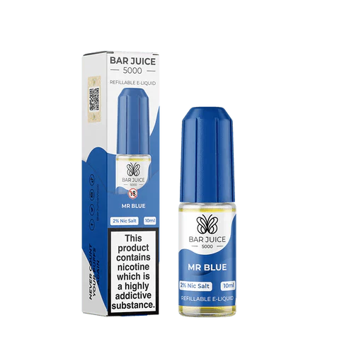 Bar Juice 5000 10ml Nic Salt E-Liquid - Eliquid Base-Mr Blue
