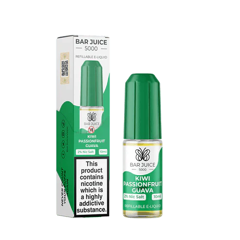 Bar Juice 5000 10ml Nic Salt E-Liquid - Eliquid Base-Kiwi Passion Fruit Guava