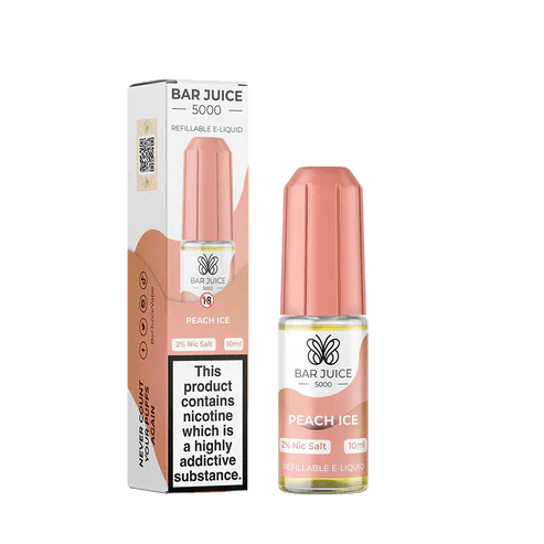 Bar Juice 5000 10ml Nic Salt E-Liquid - Eliquid Base-Peach Ice