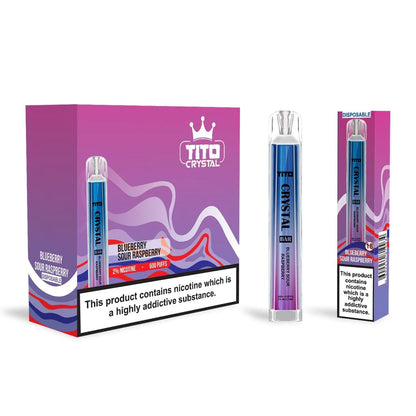 Tito Crystal Bar 600 Disposable Vape Pod 10x Multipack – 20MG