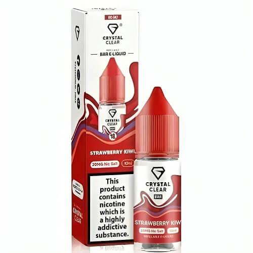 Crystal Clear 10ml Nic Salt - Pack of 10 - Eliquid Base-Strawberry Kiwi