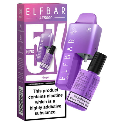 Elfbar - Elfbar AF5000 Puffs Disposable Vape Device - Box of 10 - theno1plugshop