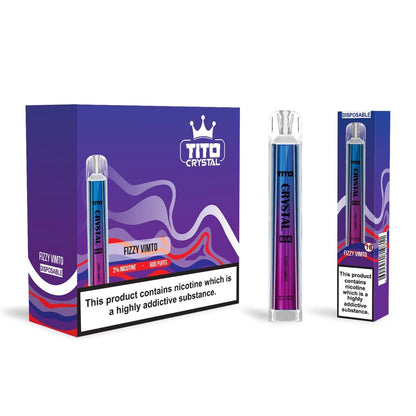 Tito Crystal Bar 600 Disposable Vape Pod 10x Multipack – 20MG