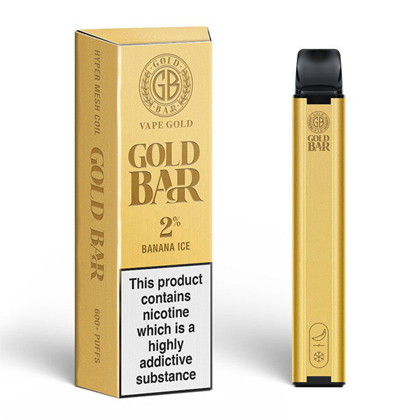 Gold Bar 600 Disposable Vape Device 10x Multipack – 20MG