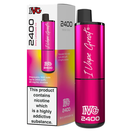 Ivg 2400 Disposable Vape Pod Pack of 5