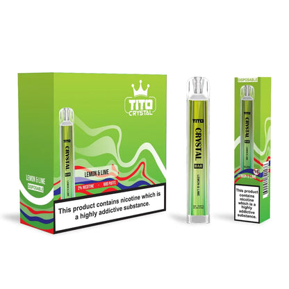 Tito Crystal Bar 600 Disposable Vape Pod 10x Multipack – 20MG