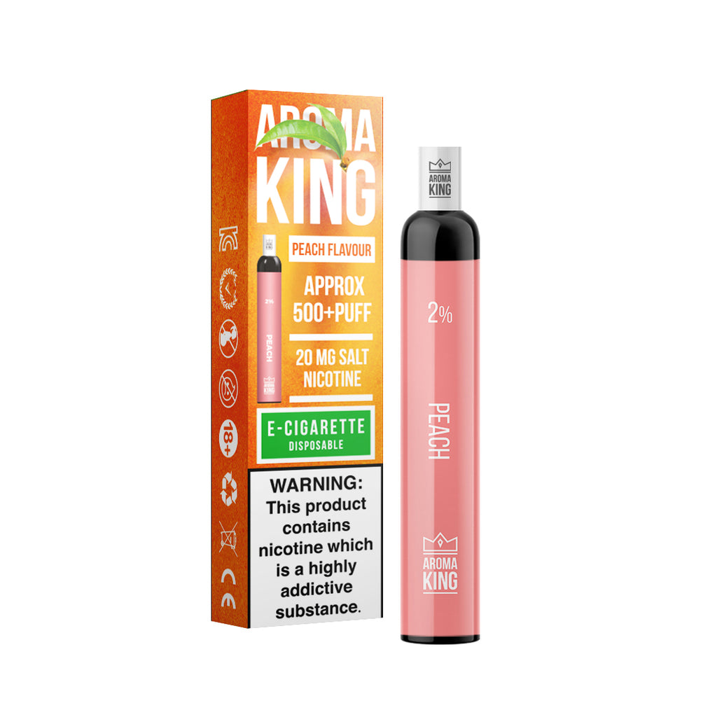 Aroma King Regular - Peach Flavour 500+ puffs