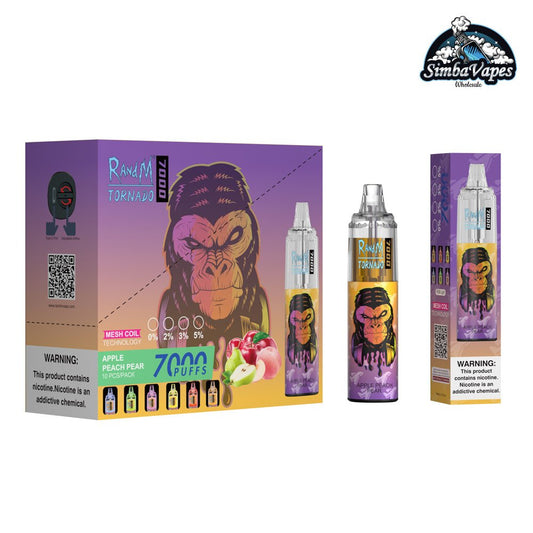 RAndM Tornado 7000 Puffs Disposable Vape (Pack of 10) - #Simbavapeswholesale#