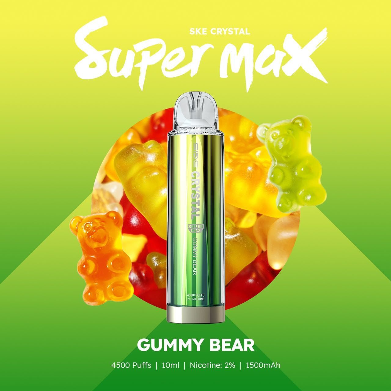 Ske Crystal Original Super Max 4500 Disposable Vape Box Of 10 - #Simbavapeswholesale#