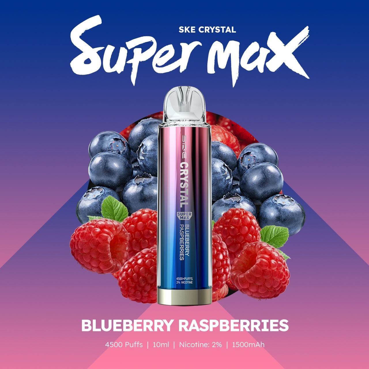 Ske Crystal Original Super Max 4500 Disposable Vape Box Of 10 - #Simbavapeswholesale#